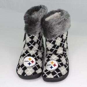 Pittsburgh Steelers Bootie Slippers Women Size Small (5-6)